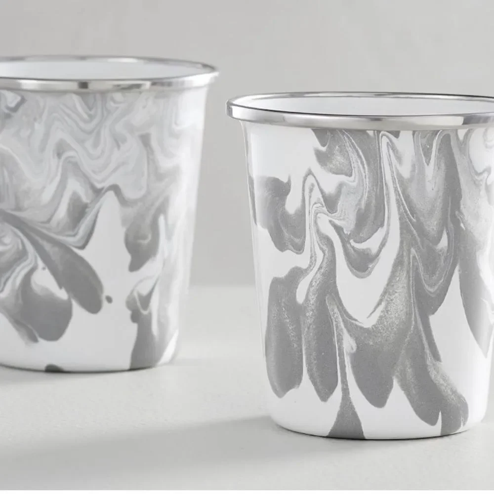 Set of 4 Marbled Enamel Tumblers - NEW!!!!